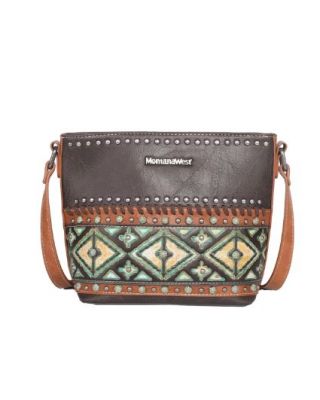 MW1066-8360 CF  Montana West Aztec Tooled Collection Crossbody Bag