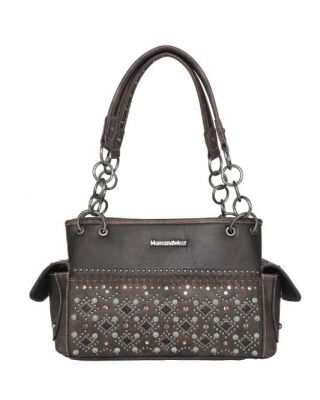 MW1068G-8085 CF Montana West Studs Collection Concealed Carry Satchel