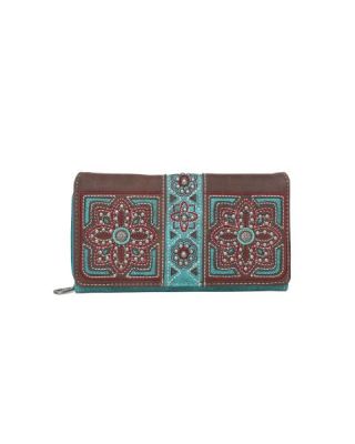 MW1072-W010 TQ Montana West Floral Embroidered Collection Wallet