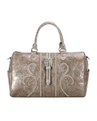 MW1075-5110 BZ Montana West Buckle Collection Weekender Bag