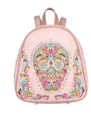 MW1078G-9110 PK  Montana West Sugar Skull Collection Concealed Carry Backpack