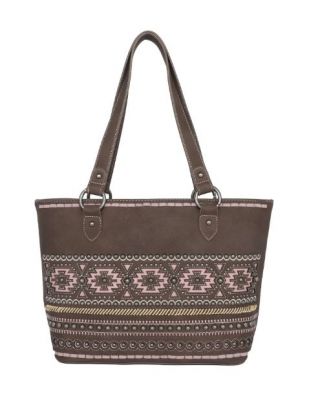 MW1092G-8317 CF Montana West Cut Out Aztec Collection Concealed Carry Tote