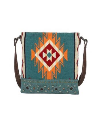 MW1097G-9360 TQ Montana West Aztec Tapestry Concealed Carry Crossbody Bag