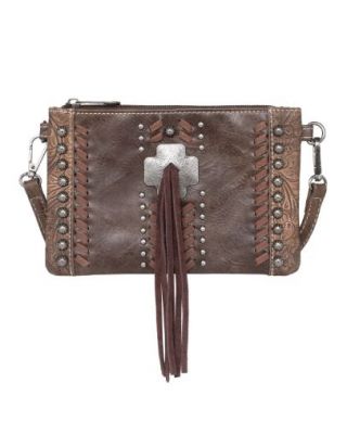 MW1098-181 CF Montana West Concho Collection Clutch/Crossbody