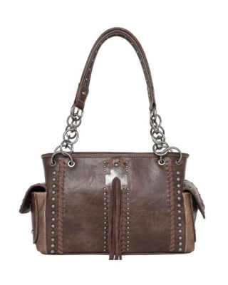 MW1098G-8085 CF Montana West Concho Collection Concealed Carry Satchel