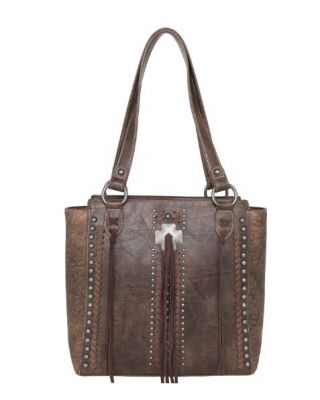 MW1098G-8113 CF Montana West Concho Collection Concealed Carry Tote