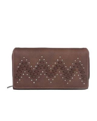 MW1101-W010 CF Montana West Tribal Whipstitch Collection Wallet