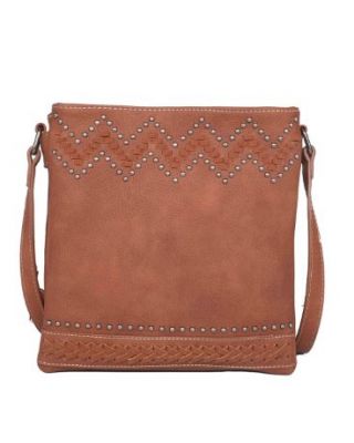 MW1101G-9360 BR Montana West Tribal Whipstitch Collection Concealed Carry Crossbody