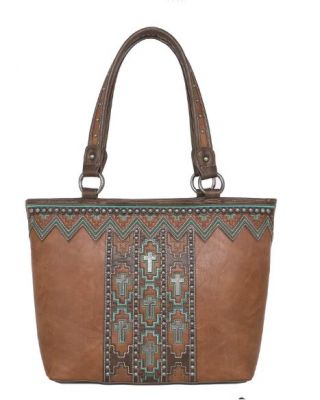 MW1102G-8317 BR Montana West Spiritual Collection Concealed Carry Tote
