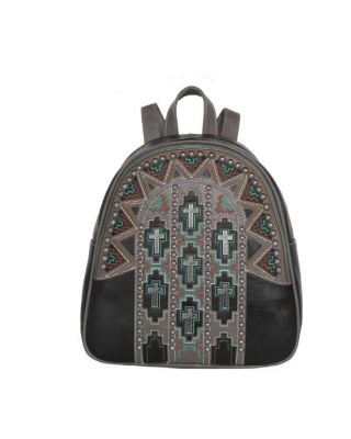 MW1103G-9110 BK  Montana West Spiritual Collection Backpack