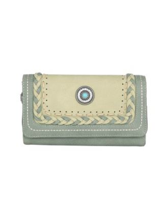 MW1107-W010 GN Montana West Concho Collection Wallet
