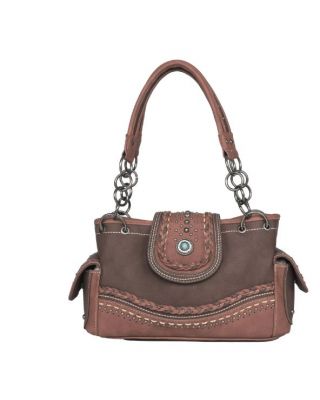 MW1107G-8085 CF Montana West Concho Collection Concealed Carry Satchel