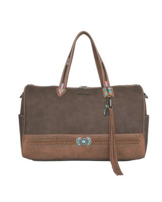 MW1112--5110 BR Montana West Concho Collection Weekender Bag
