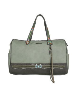 MW1112--5110 GN Montana West Concho Collection Weekender Bag
