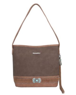 MW1112G-918 BR  Montana West Concho Collection Concealed Carry Hobo