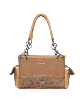 MW1113G-8085 BR Montana West Concho Collection Concealed Carry Satchel