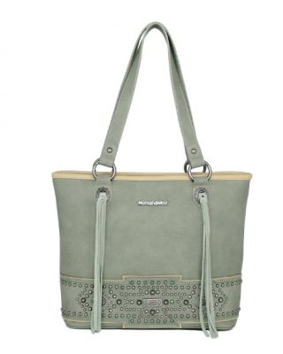 MW1113G-8317 GN Montana West Concho Collection Concealed Carry Tote