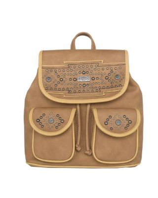 MW1113-9110 BR Montana West Concho Collection Backpack