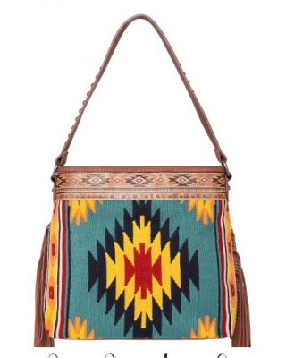 MW1115G-918 BR Montana West Aztec Tapestry Concealed Carry Hobo