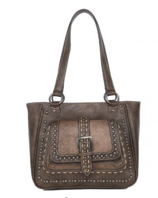 MW1117G-8317 CF  Montana West Embossed Collection Concealed Carry Tote