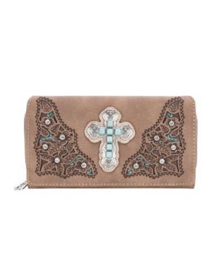 MW1120-W010 BR Montana West Spiritual Collection Wallet