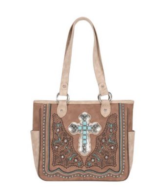 MW1120G-8317 BR Montana West Spiritual Collection Concealed Carry Tote