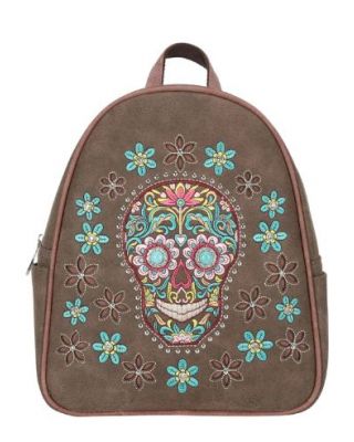 MW1121G-9110 CF Montana West Sugar Skull Collection Backpack