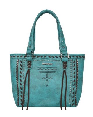 MW1124G-8317 TQ Montana West Whipstitch Collection Concealed Carry Tote