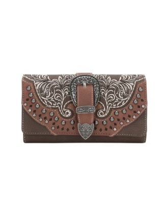 MW1126-W018 CF  Montana West Buckle Collection Wallet