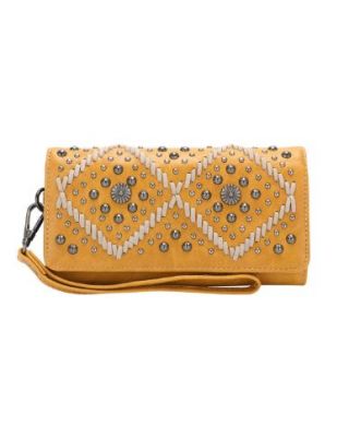 MW1127-W002 BR Montana West Studs Collection Wallet