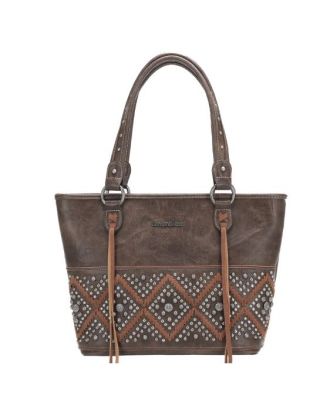 MW1127G-8317 CF Montana West Studs Collection Concealed Carry Tote