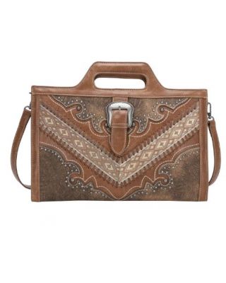 MW1131-922 BR Montana West Buckle Collection Laptop Case