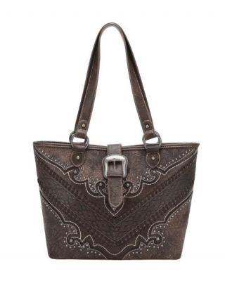 MW1131G-8317 CF Montana West Buckle Collection Concealed Carry Tote