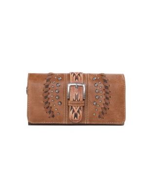 MW1134-W018  BR1 Montana West Aztec Tooled Collection Wallet
