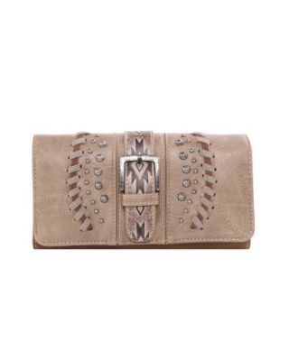 MW1134-W018  KH Montana West Aztec Tooled Collection Wallet