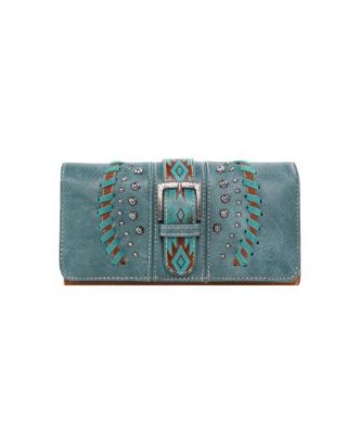 MW1134-W018  TQ Montana West Aztec Tooled Collection Wallet