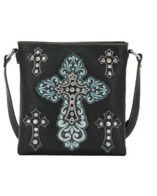 MW1136G-9360 BK Montana West Spiritual Collection Concealed Carry Crossbody