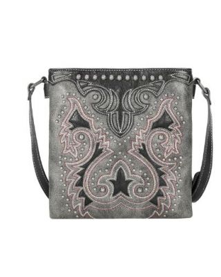 MW1137G-9360 BK Montana West Cut-Out Collection Concealed Carry Crossbody