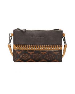 MW1139-181 CF  Montana West Aztec Tooled Collection Clutch/Crossbody