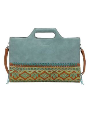 MW1139G-922 TQ Montana West Aztec Tooled Collection Laptop Case