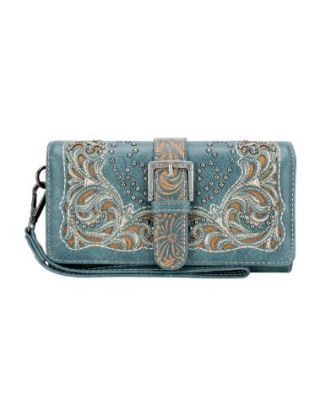 MW1143G-W018 TQ Montana West Cut-Out/Buckle Collection Wallet