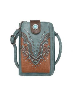 MW1144-183 TQ Montana West Cut-out Collection Phone Wallet/Crossbody