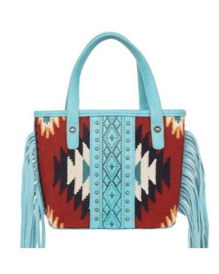 MW1172-923 TQ Montana West Aztec Tapestry Small Tote/Crossbody