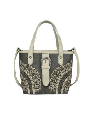 MW1177-923 GN  Montana West Cut-Out/Buckle Collection Small Tote/Crossbody