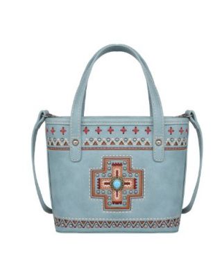 MW1199-923 TQ  Montana West Concho Collection Small Tote/Crossbody