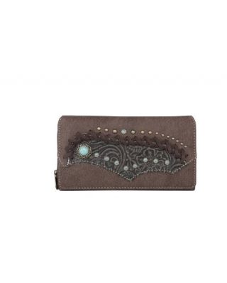 MW1201-W010 CF  Montana West Tooled Collection Wallet
