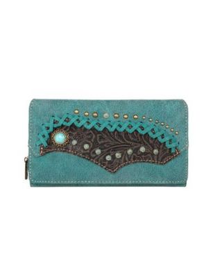 MW1201-W010 TQ  Montana West Tooled Collection Wallet