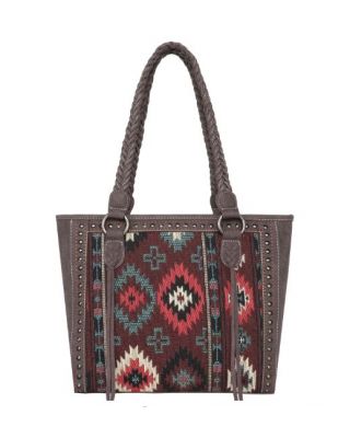 MW1202G-8317 CF Montana West Aztec Tapestry Concealed Carry Tote