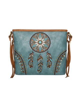 MW1206G-9360 TQ Montana West Embroidered Collection Concealed Carry Crossbody