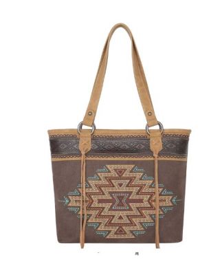 MW1207G-8317 CF Montana West Aztec Collection Concealed Carry Tote